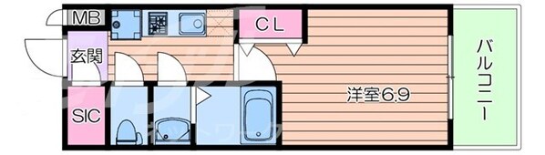 ビガーポリス417天満橋Ⅱの物件間取画像